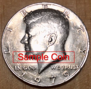 1979 John F Kennedy Half Dollar Münze zirkuliert 50 Cent *kostenloser Versand* - Bild 1 von 2