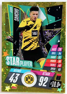 Topps Match Attax Champions League 2020/2021 20/21 JADON SANCHO SP11 Star Player - Bild 1 von 2