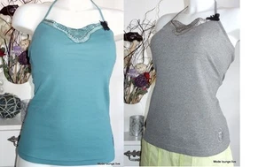 Vive Maria Top Longtop Shirt Solange Neckholder Vert Gris Green Papillon - Picture 1 of 4