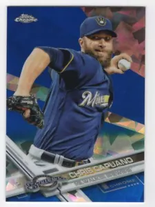 2017 Topps Chrom Saphir Edition Druckauflage 250 Chris Capuano #3 Milwaukee - Bild 1 von 2