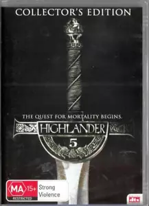 HIGHLANDER 5 - COLLECTOR'S EDITION - NEW & SEALED REGION 4 DVD FREE LOCAL POST - Picture 1 of 1