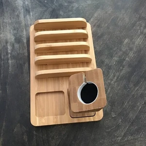 Ovtel Multiple Devices Bamboo docking station - Picture 1 of 6