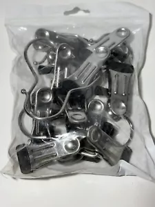 NEU 10er Pack Edelstahl Bügel Clips mit Haken für Stiefel Jeans Hosen Schrank - Bild 1 von 5