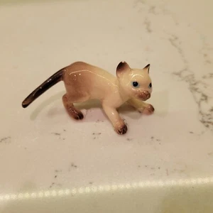 Figura miniatura Hagen Renaker gato siamés caminando papá gato - Imagen 1 de 6