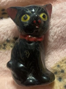 De Colección Japón Redware Gato Negro Halloween Pimienta Coctelera Estatuilla Shafford? Japón - Imagen 1 de 5