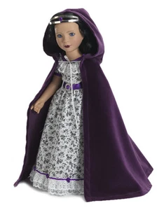 Doll Clothes 18" Royal Cloak Deep Purple Crown Carpatina Fit 18 Inch Girl Dolls - Picture 1 of 3