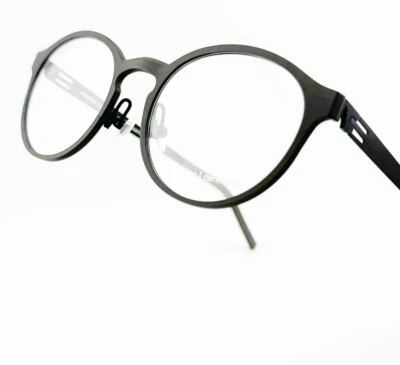 NEW PRODESIGN Denmark Eyeglass 6934 Grey Aluminum Front Frame Axiom Collection - Image 1 of 4