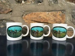Vintage SET 3 POLO RALPH LAUREN 1978 LIMITED EDITION KAFFEETASSEN REITERTASSEN - Bild 1 von 6