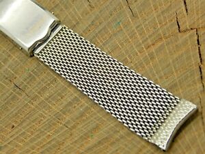  Vintage Pre-Owned JB Champion Watch Band Deployment Stainless Steel Mesh 17.5mm