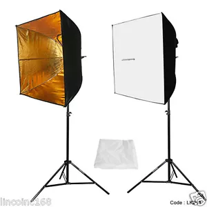 Photography 24" Studio Lighting Light Soft Box Photo Kit - Picture 1 of 10