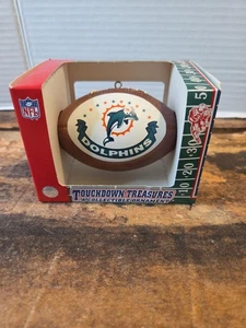 Vintage Miami Dolphins Touchdown Treasures Collectible Ornament NFL - Picture 1 of 8