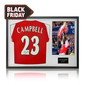 Sol Campbell Signed Arsenal Shirt Classic Frame - Picture 1 of 5