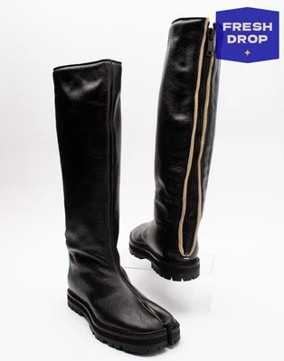 RRP€1840 MAISON MARGIELA Leather Tabi Toe Boots US6 UK3 EU36 Made in Italy - Image 1 of 4