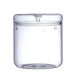 Terrario in Vetro Micro-Paesaggio con Coperchio Collezione Rugiada, Vaso Bonsai1561 - Foto 1 di 5