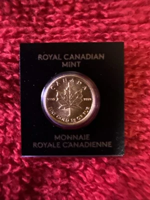 Moneda de 1 gramo de oro hoja de arce de Maplegram25™ Canadá 2024 Foto 1 de 2