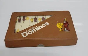Vintage Coca Cola Double Six Dominos Dominoes Set Coke Snap Case 1970s MCM - Picture 1 of 10