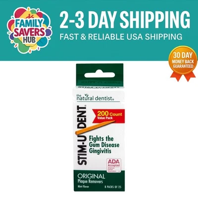 Removedores de placa STIM-U-DENT The Natural Dentist COMO NUEVOS ~ 200 ct Foto 1 de 4