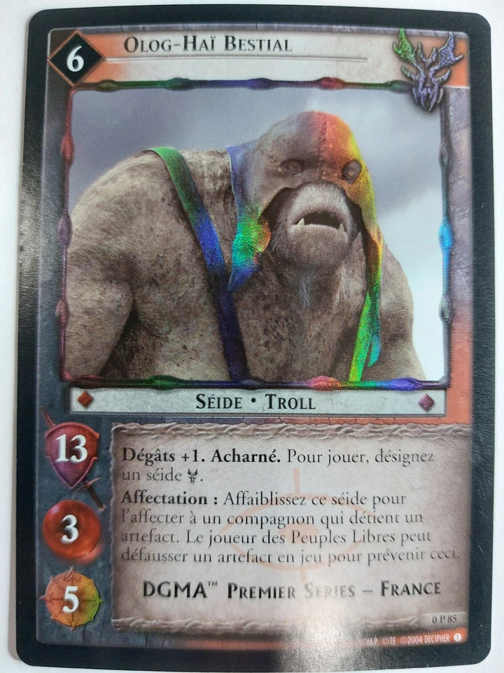 LOTR TCG Promo OLOG-HAI BESTIAL 0P85 French FOIL MP - Image 1 of 1