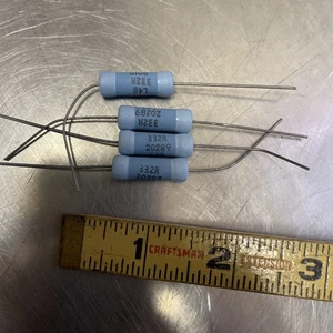 NOS Corning Zinnoxid Widerstände 322 Ohm 4 Stück - Bild 1 von 2
