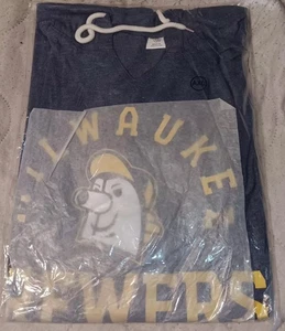 2023 MILWAUKEE BREWERS BARRELMAN LONG SLEEVE LIGHTWEIGHT HOODIE SGA SIZE XLARGE - Picture 1 of 1