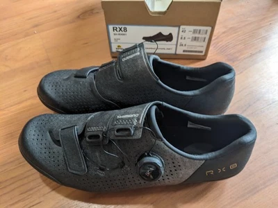 Zapato Shimano RX8 Carbon Gravel MTB BOA, solo 1 paseo, talla 42 Foto 1 de 3