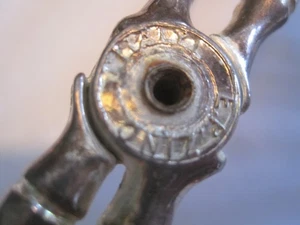 VTG LANDES Silver Plated Pastry/Serving Tongs - E.P. Zinc MADE IN ITALY - Bild 1 von 3