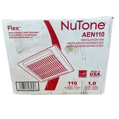 NuTone AEN110 120V Single-Speed Fan White 110 CFM 1.0 Sone - Image 1 of 4