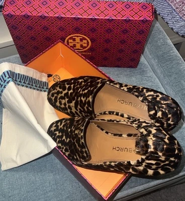 Mocasines elásticos de cuero y piel Tory Burch KIRA Foto 1 de 4