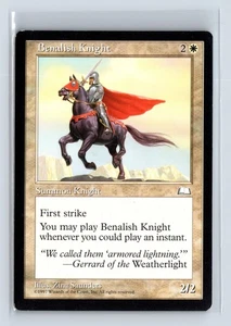 (2x) BENALISH KNIGHT – MTG Magic the Gathering Card – Weatherlight – Common - Picture 1 of 6