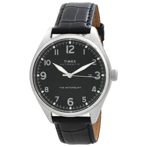 Reloj Timex Waterbury tradicional automático esfera negra para hombre TW2T69600 - Imagen 1 de 7