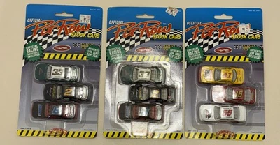 Lot of 3 Funstuf Official Pit Row Stock Cars Nascar 1/64 Diecast 3 Pack 1992 NEW - Image 1 of 4