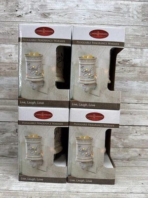 Ceramic Electric Plug In Wax Melt Oil Warmer Diffuser Live, Laugh, Love Lot of 4 - Image 1 of 4