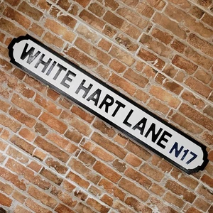 White Hart Lane Vintage Tottenham Street Insegna Strada Città Hotspurs - Foto 1 di 10