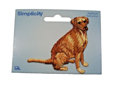 Parche de hierro bordado Golden Retriever para perro 1 aplique Simplicity B18 Foto 1 de 4