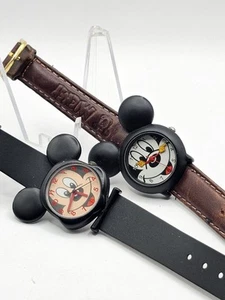 Vintage Lorus & Time Works Mickey Mouse Ears Wristwatches - Picture 1 of 9