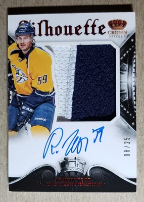 2013-14 Panini Crown Royale Roman Josi Game Used Patch Auto /25 Predators - Image 1 of 2