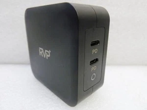 OEM RVP+ GaN Quick Wall Charger 100W Dual Output Type-C | Model: RVP-100W2PD - Picture 1 of 9