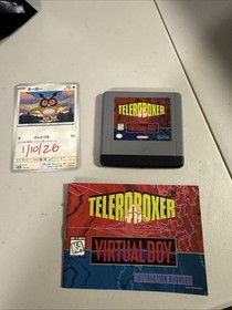 Teleroboxer Nintendo Virtual Boy game W/manual. Great Shape!