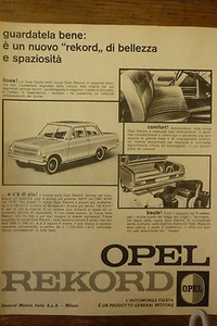 *ADVERTISING PUBBLICITA' OPEL REKORD - 1963 - Picture 1 of 1