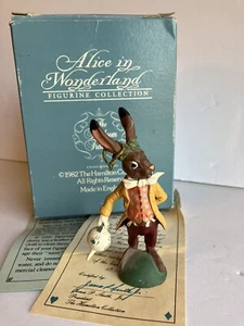 Vintage Alice im Wunderland MÄRZHASE ZINN Metall Figur von Hamilton England - Bild 1 von 23