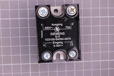 Elektronisches Lastrelais Siemens V23100-S4334-A870 ELR 70 Amp. 400 V