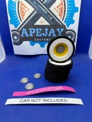 1 set of 4 custom wheels for tonka, structo, buddyl, buddy l, ertl, nylint, - Image 1 of 4