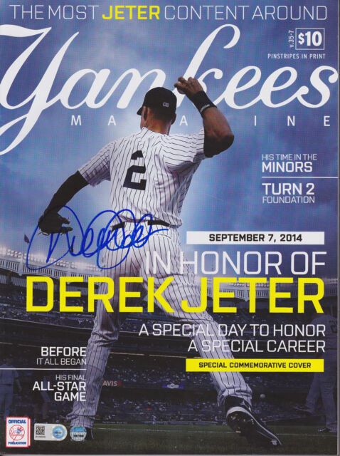 Derek Jeter NY Yankees Signed Sept. 1997 Yankees Magazine