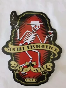 Decalcomania 1979 Social Distortion Por-Vida Skully nuova licenza Social D - Foto 1 di 3