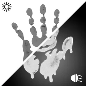 Tankpad 3D Gel Moto Adhesivo - Reflex Huella de manos Protección de pintura: reflex blanco  - Imagen 1 de 8