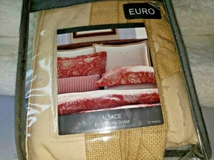 Inspired by Kravet Alsace European Pillow Sham in Linen 26" x 26" - Picture 1 of 4