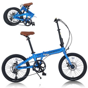 20" Folding City Bike, Lightweight Aluminum Frame, 7-Speed Folding Bike - Picture 1 of 7