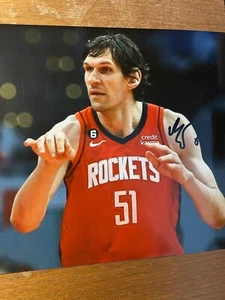 BOBAN MARJANOVIC SIGNED AUTOGRAPHED 8X10 PHOTO NBA HOUSTON ROCKETS SERBIA! RARE! - Picture 1 of 3