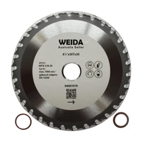 216mm Wood Circular Saw Blade Cutting Disc 8-1/2” 30T Bore 30/25.4/22.23mm9 - Picture 1 of 4