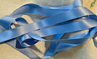 1/2" WIDE DOUBLE FACE SILK SATIN RIBBON - MED. BLUE # 81